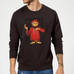 image of ET Phone Home Stylised Sweatshirt - Black