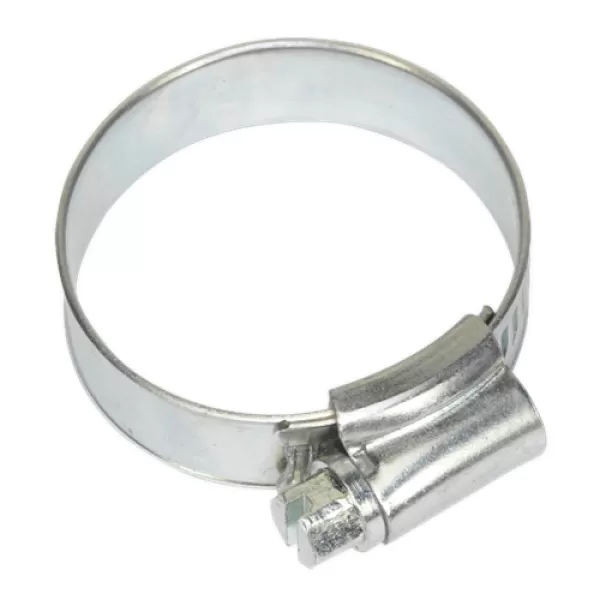 image of Genuine SEALEY SHC1X Hose Clip Zinc Plated &#216;25-38mm Pack of 20