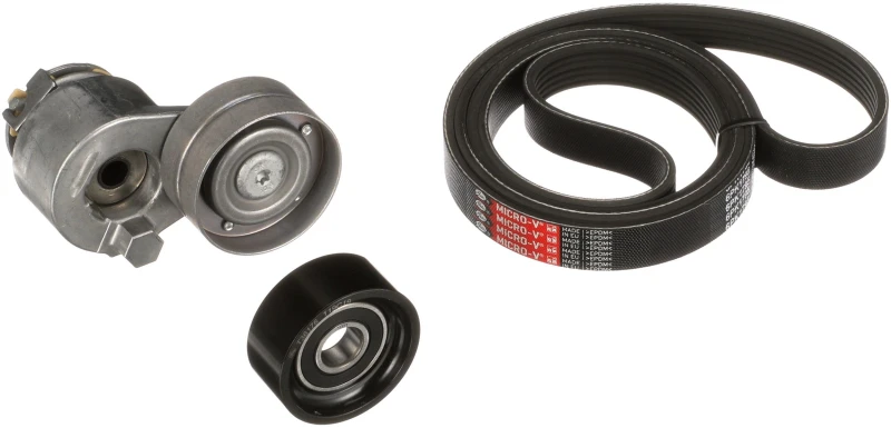 Image of GATES K026PK1795 V-ribbed belt set Micro-V Stretch Fit V-Ribbed Belt Set (542)