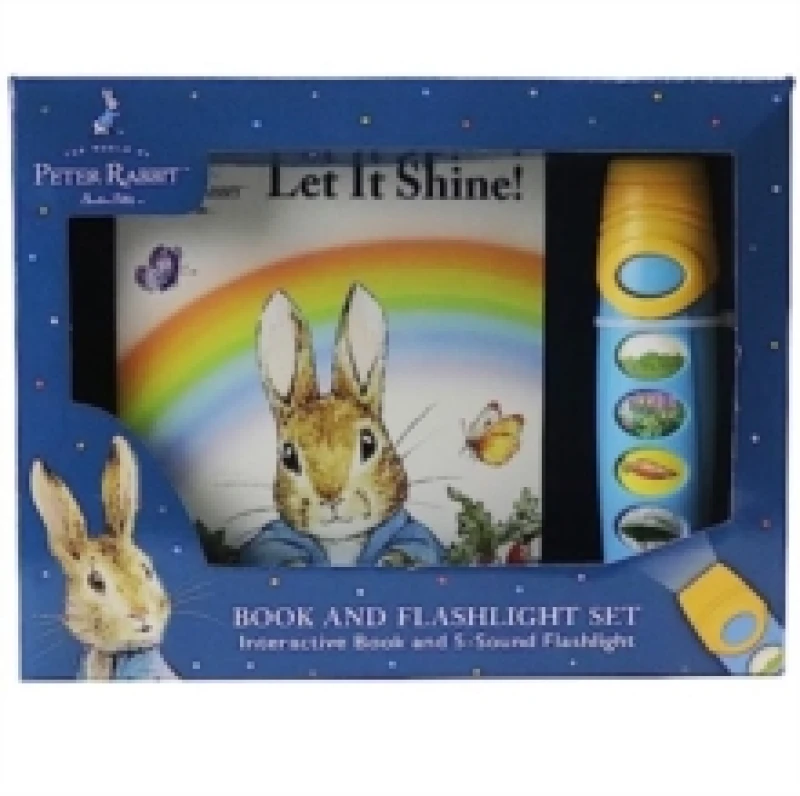 Image of World of Peter Rabbit Let it Shine Book and 5 Sound Flashlight Set Hardback