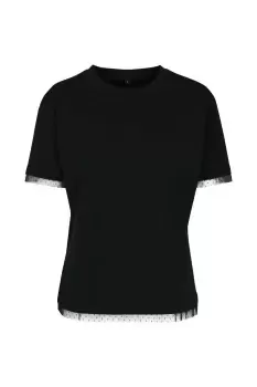 Image of Lace Decoration T-Shirt