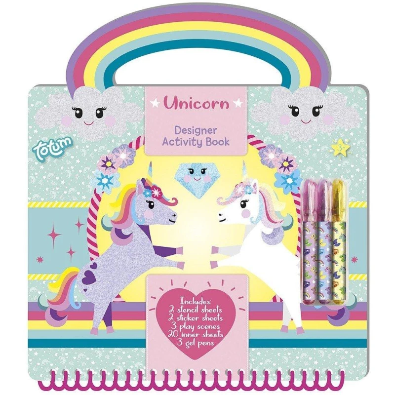 Image of Totum Unicorn Designer Activity Book Multi unisex