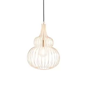 Image of French Gold Metal Wire Shaped Pendant