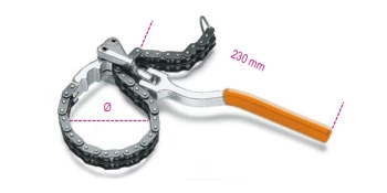 Image of Beta Tools 1488L Oil Filter Wrench Double Chain 60-160mm 014880050