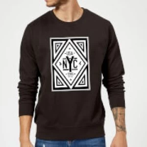 Image of NYC Diamond Sweatshirt - Black - XL
