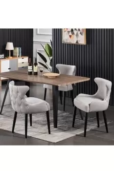 image of 'Oxford Rocco' LUX Dining Set Includes A Table And Set Of 4 Chairs