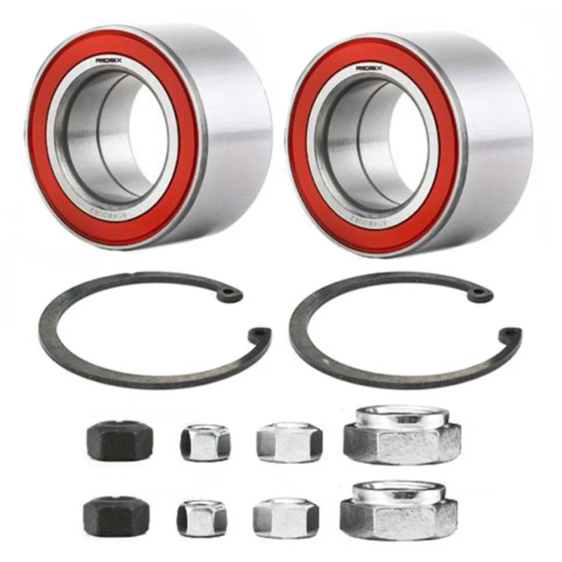 Image of RIDEX 654W1312 Wheel bearing kit Rear Axle, Contains two wheel bearing sets Wheel Bearing Kit (654)