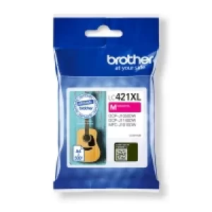 Image of Brother LC421XLM High Capacity Magenta Ink Cartridge (Original)