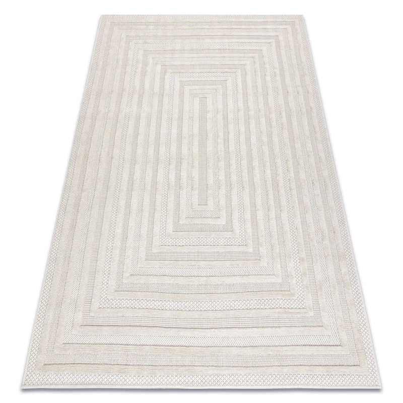 Image of RugsX Carpet Santo Sisal 0999 Geometric White 120X170 Cm