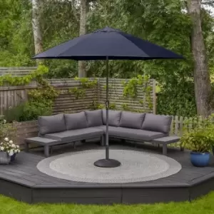 Image of Harbour Lifestyle Triton 3M Aluminium Parasol - Navy
