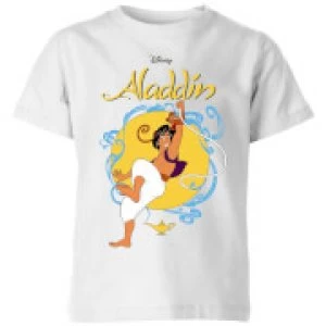 Image of Disney Aladdin Rope Swing Kids T-Shirt - White - 11-12 Years