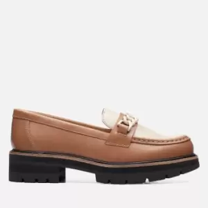 Image of Clarks Womens Orianna Edge Loafers - Praline Combi - UK 8