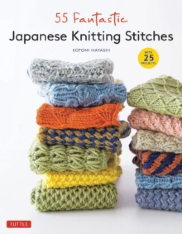Image of 55 Fantastic Japanese Knitting Stitches. Hardback. By Kotomi Hayashi Books