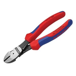 Image of Knipex High Leverage Diagonal Cutters Multi-Component Grip with Spring 180mm (7in)