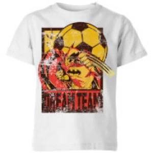Image of DC Batman Dream Team Punch Kids T-Shirt - White - 11-12 Years