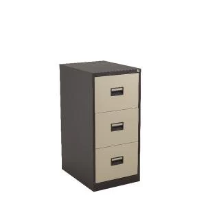 image of Talos 3 Drawer Filing Cabinet Coffee Cream KF78767