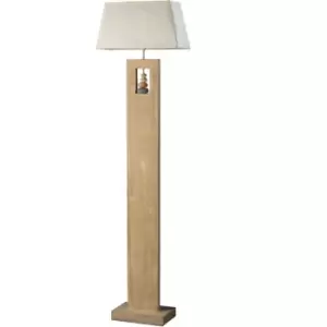 image of Onli Miriel Floor Lamp with Shade Wood