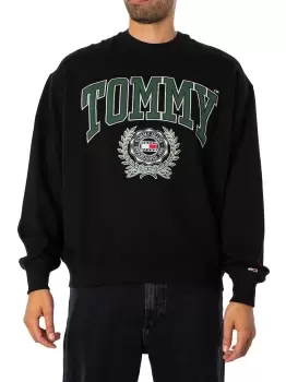 Image of Boxy College Graphic Sweatshirt