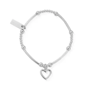 image of Childrens Cute Mini Open Heart Bracelet CSBCM007