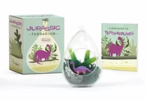 Image of jurassic terrarium with tiny dinosaur