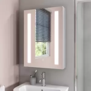 Image of Mirrored Wall Bathroom Cabinet with Lights 500 x 700mm - Capricorn