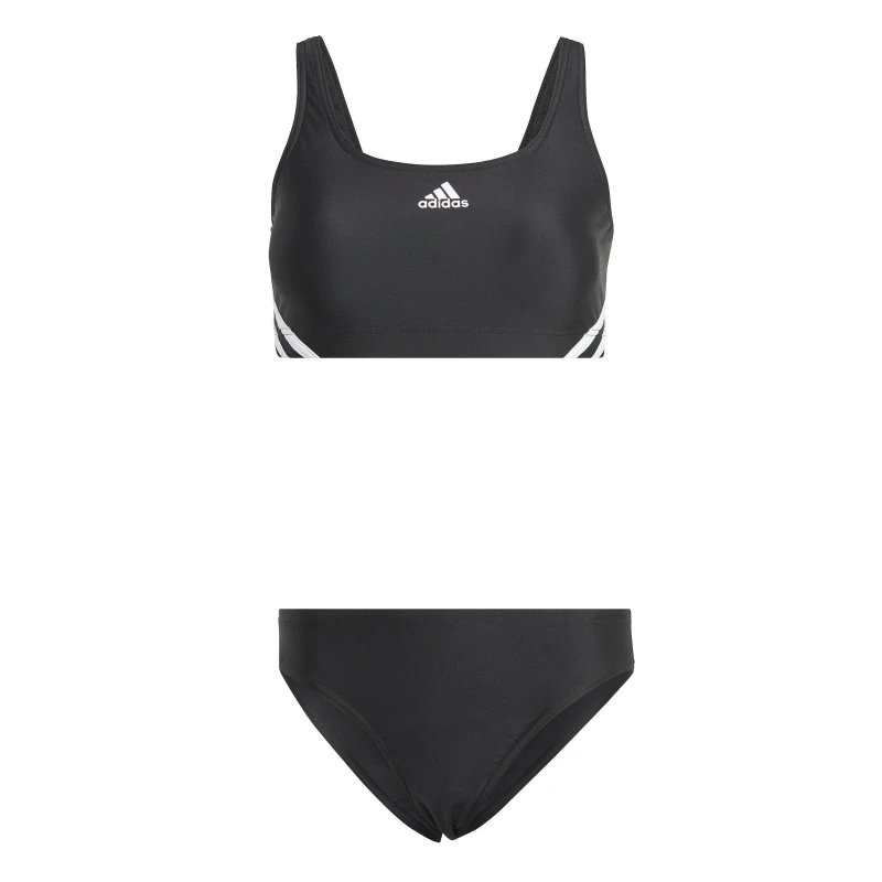 Image of adidas 3-Stripes Bikini Womens Black/White female 12 (M)