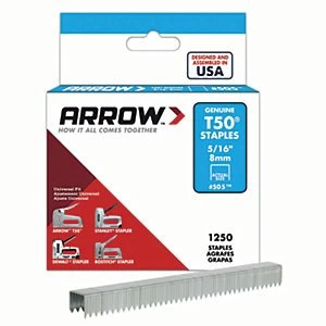 Image of Arrow Staples 50524 T50 516" 8mm
