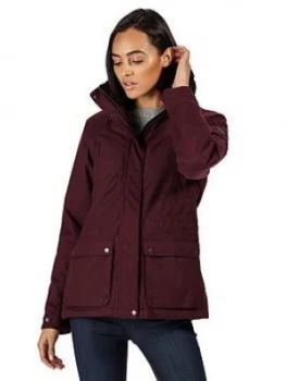 image of Regatta Loretta Waterproof Jacket - Dark Burgundy , Dark Burgundy, Size 10, Women