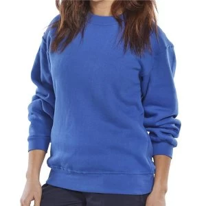 Image of Click Workwear Sweatshirt Polycotton 300gsm 2XL Royal Blue Ref