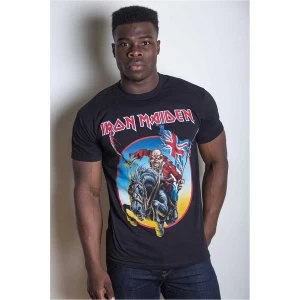 Image of Iron Maiden - Euro Tour Unisex Large T-Shirt - Black
