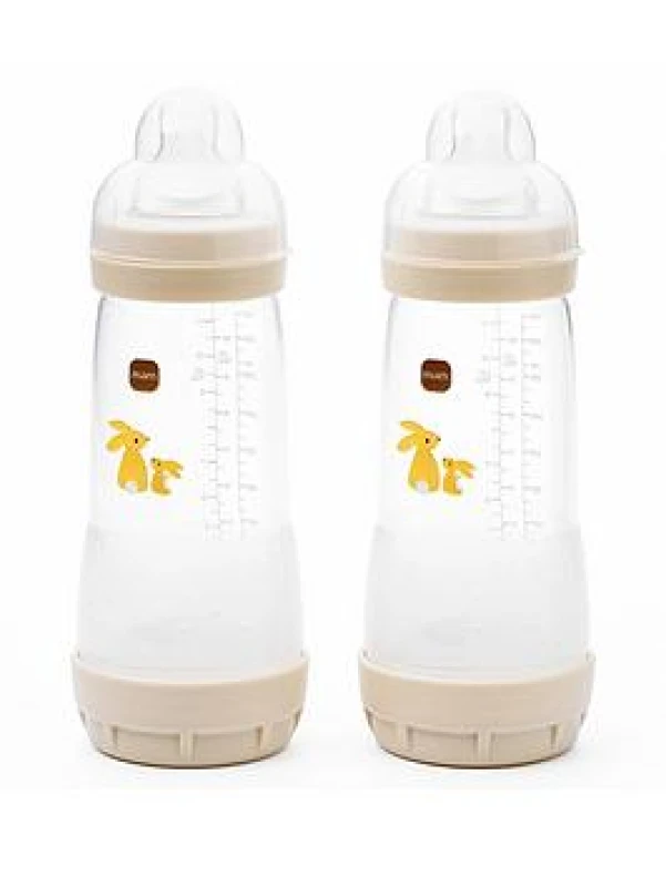 Image of MAM Mam Anti- Colic 320 ML Bottles 2 Pack - Pink