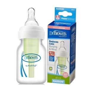 image of Dr Browns Natural Flow Narrow Preemie Bottle 60ml