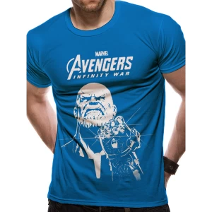 image of The Avengers Infinity War - Blue Thanos Mens Medium T-Shirt - Blue