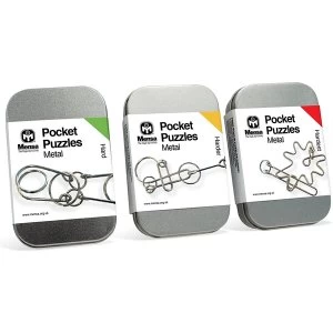 Image of Mensa Pocket Puzzles Metal (1 Random Supplied)