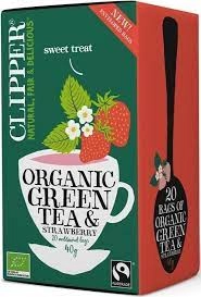 Image of Clipper Organic Green & Strawberry Tea 20 bag