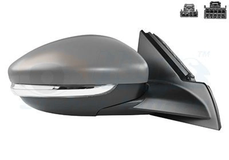 Image of VAN WEZEL Wing mirror VAN WEZEL 3805808