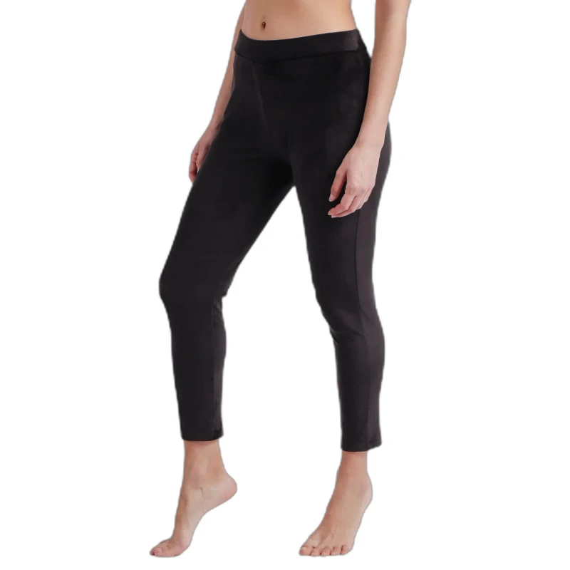 Image of Admas Womens stretchy velvet trousers Admas Noir Female L