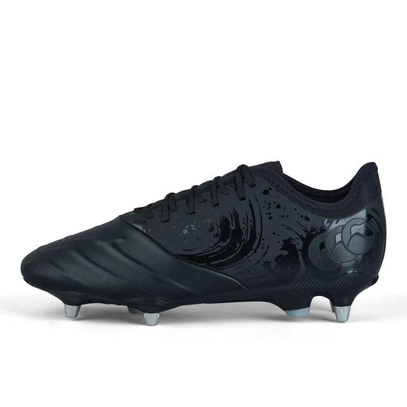 Image of Canterbury Phoenix Genesis Pro Soft Ground Rugby Boots Black/Silver male 7 (41.5)