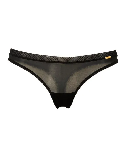 Image of Gossard Glossies Thong - Brown Size M, Women