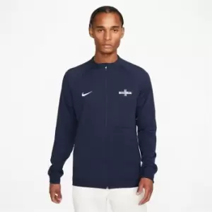 Image of Nike Academy Pro Mens Full-Zip Knit Soccer Jacket - Black
