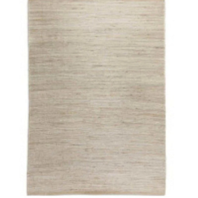 Image of THE RUGS Handloom Jute Rug Dhaka Natural Jute Wool Cotton Woven Rug in Cream Size: 120cm x 170cm Cream Unisex 120cm x 170 cm