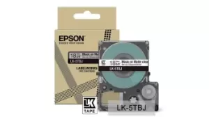 Image of Epson C53S672066/LK-5TBJ DirectLabel-etikettes Black on...