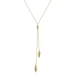 image of Ladies Sara Miller Kew 18Ct Gold Plated Long Drop Necklace