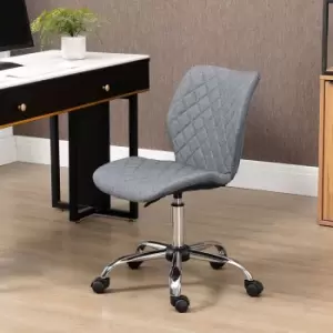 Image of Vinsetto 360 Degree Mid Back Swivel Office Chair with Wheels, Grey