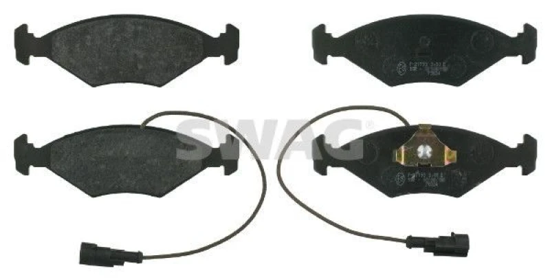 Image of Brake pad set SWAG 70 91 6397