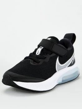 Image of Nike Air Zoom Arcadia Childrens Running Trainer - Black/White/Grey, Size 11