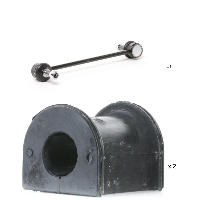 Image of RIDEX 1097S0020 Repair Kit, stabilizer suspension Front Axle, with coupling rod Steel Repair Kit,stabilizer suspension (1097)