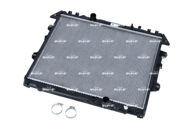 Image of NRF 53921 Engine radiator EASY FIT Brazed cooling fins, Aluminium, with mounting parts Aluminium Radiator,engine cooling (470)