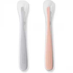 image of Skip Hop Easy Feed Spoons (Grey & Coral)