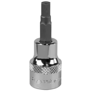 image of Sealey SBH008 Hex Socket Bit 5mm 3/8"Sq Drive